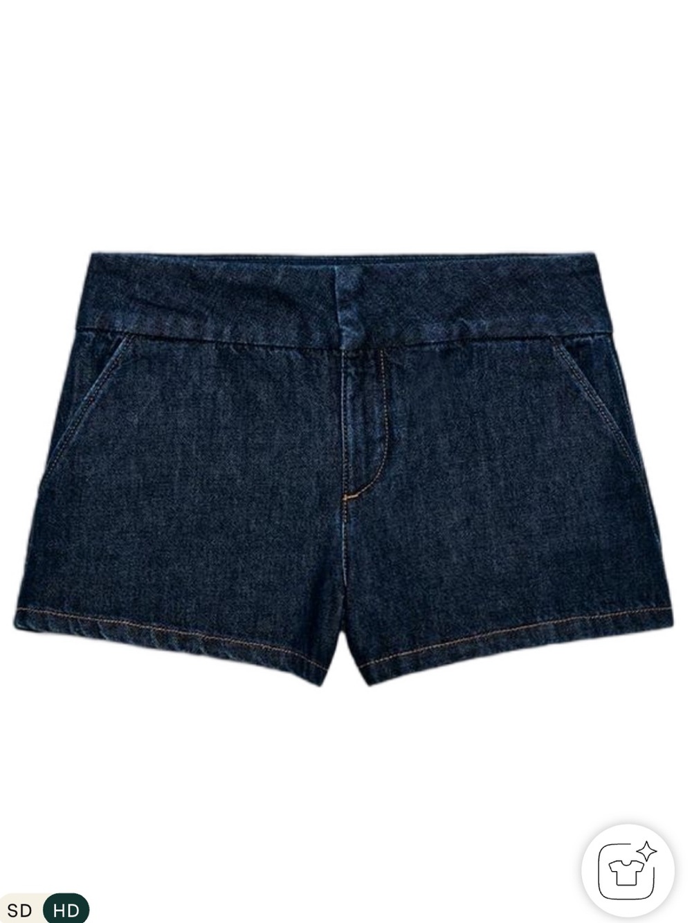 Dark Blue Denim Women's Shorts